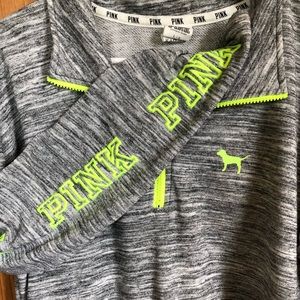 Pink half zip sweater